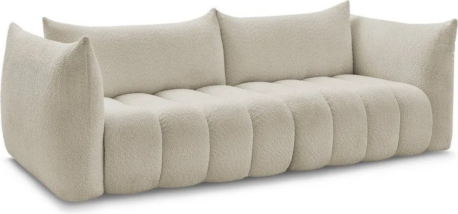 Beżowa sofa z materiału bouclé 286 cm Azra – Bobochic Paris