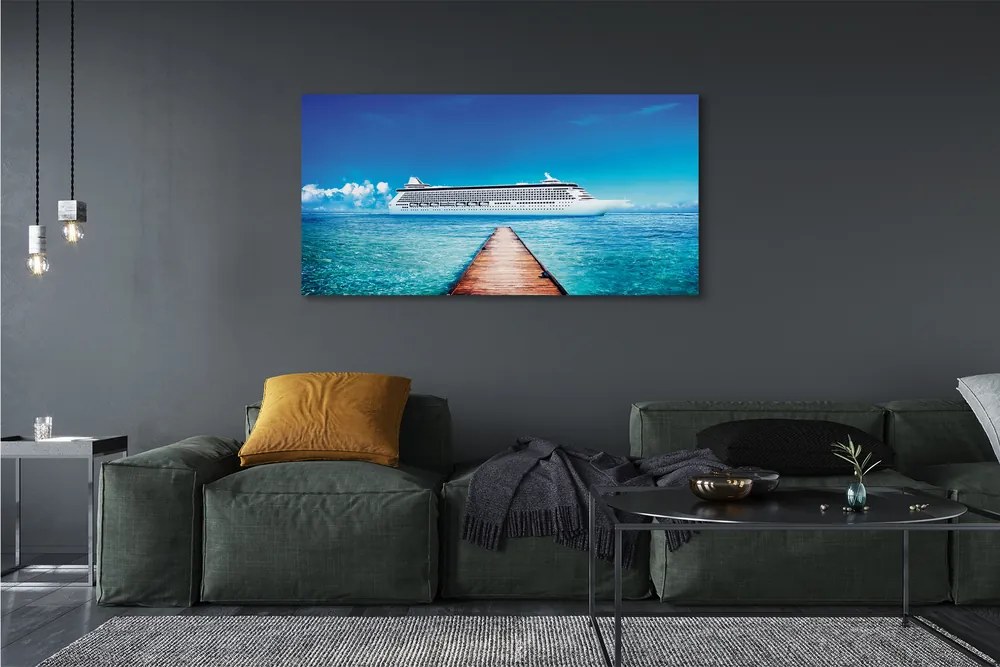 Fotoobraz na płótnie Słoneczny Rejs po Morzu