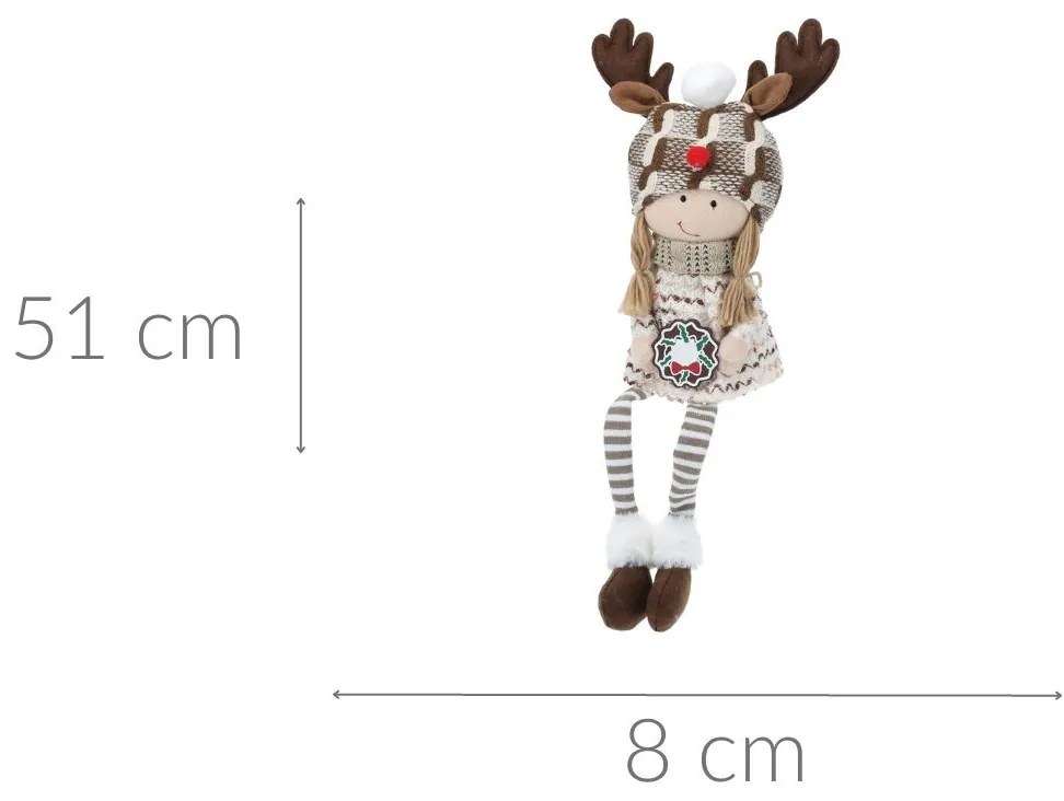 Pluszowa dekoracja świąteczna, 51 cm