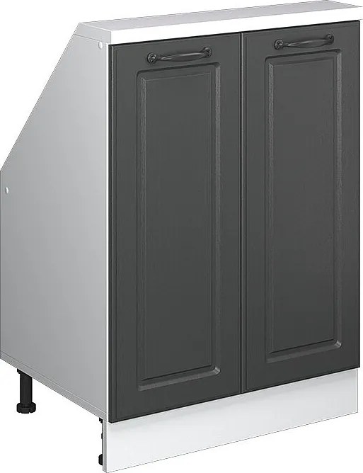 Szafka kuchenna na dach skośny antracytowy domek wiejski 60x46x81.6 r-line