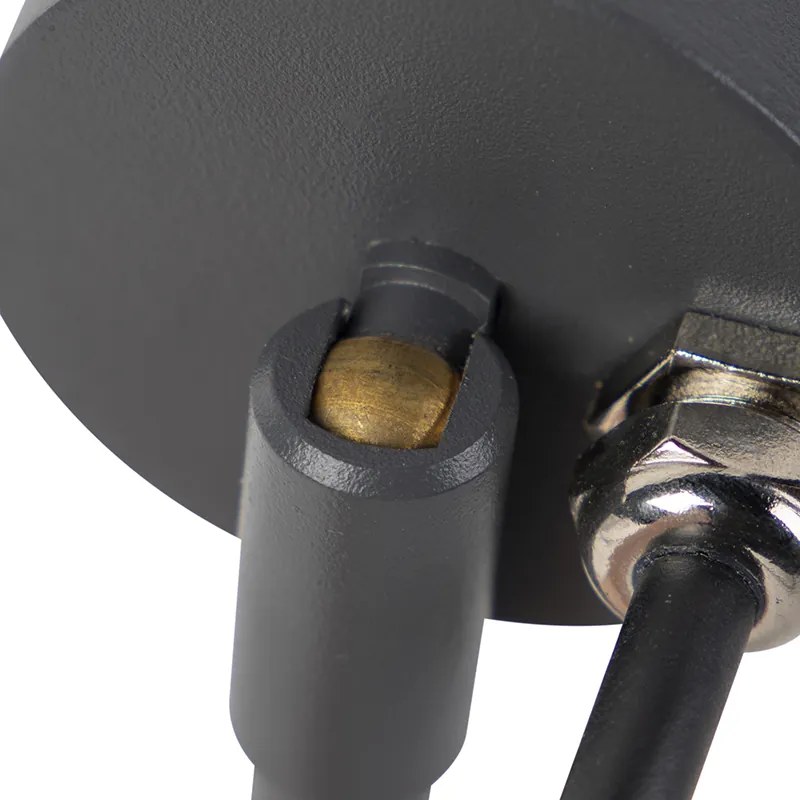 Inteligentny nowoczesny reflektor antracytowy IP44 z WiFi GU10 - Solo