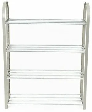 Compactor Czteropiętrowy stojak na buty na 12 par Poly, 49,5 x 18,4 x 65 cm