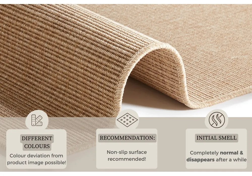 Beżowy chodnik odpowiedni na zewnątrz 80x250 cm Nature – Hanse Home