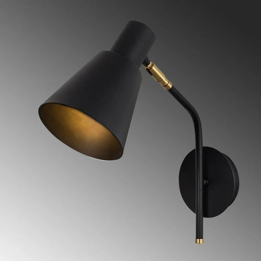 Kinkiet lampa ścienna Sivani - MR-664, czarny/złoty