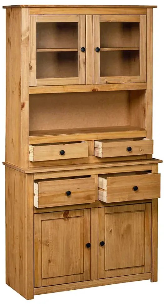Drewniany kredens w stylu vintage D7-P17