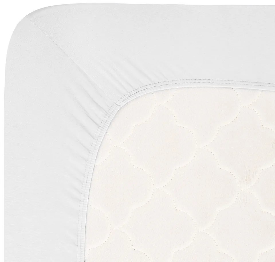 4Home prześcieradło jersey Lycra biały, 90 x 200 cm
