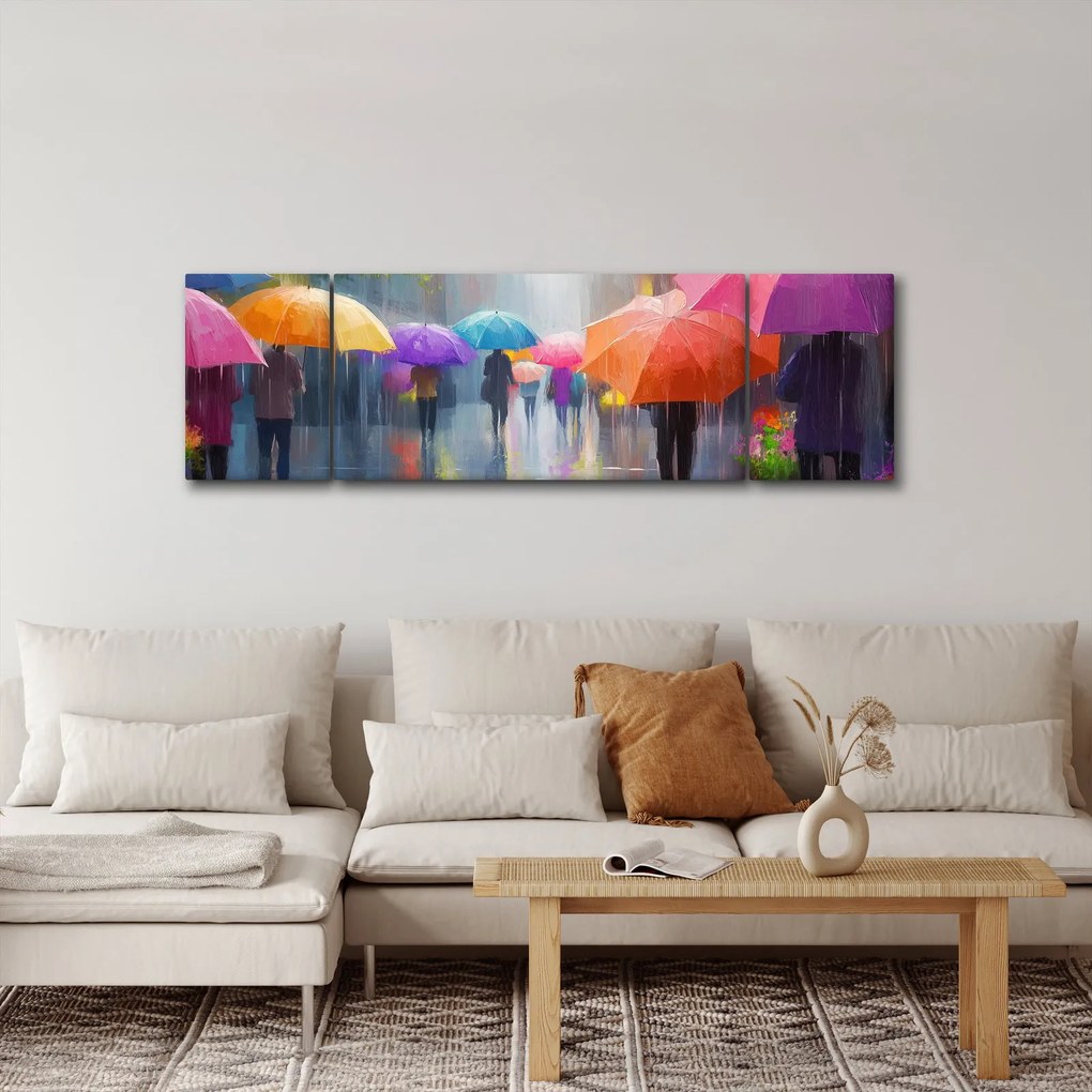 Obraz - Deszczowy dzień (170x50 cm)