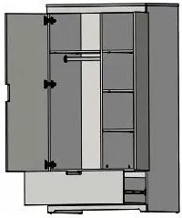 Szafa Dla Nastolatków P4-D06