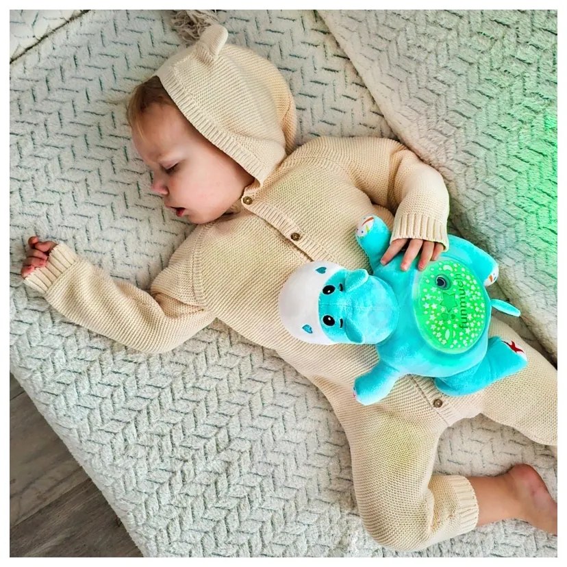 Woopie baby przytulanka projektor 2w1 usypiacz hipopotam
