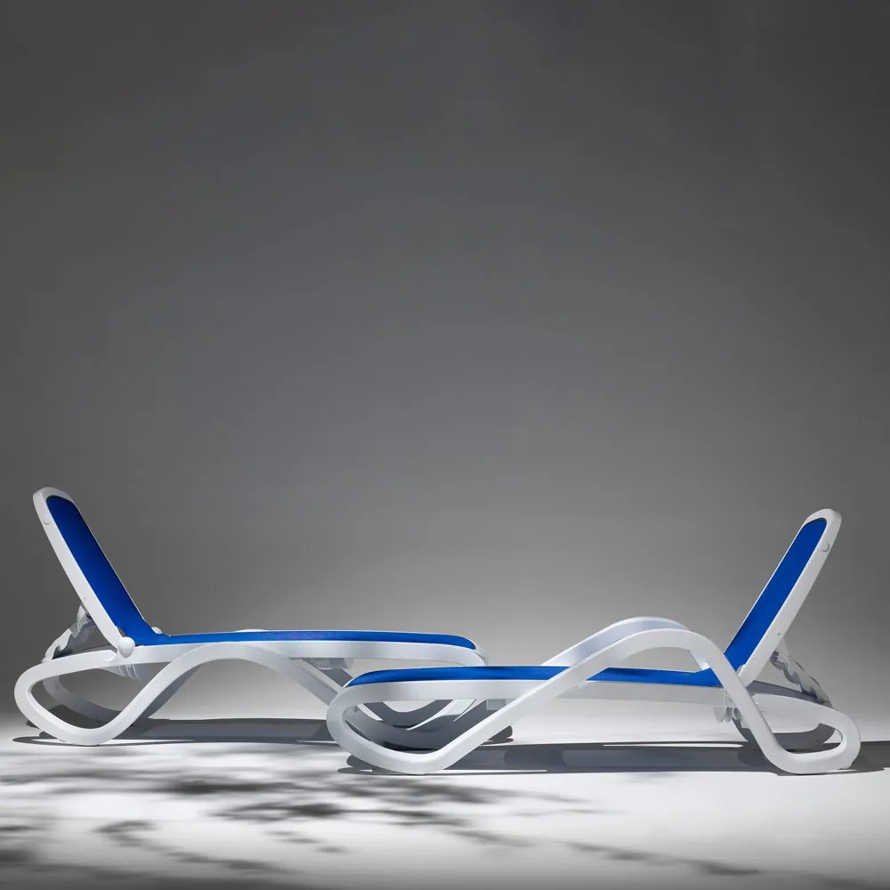 Leżak basenowy Alfa Bianco / Blu NARDI