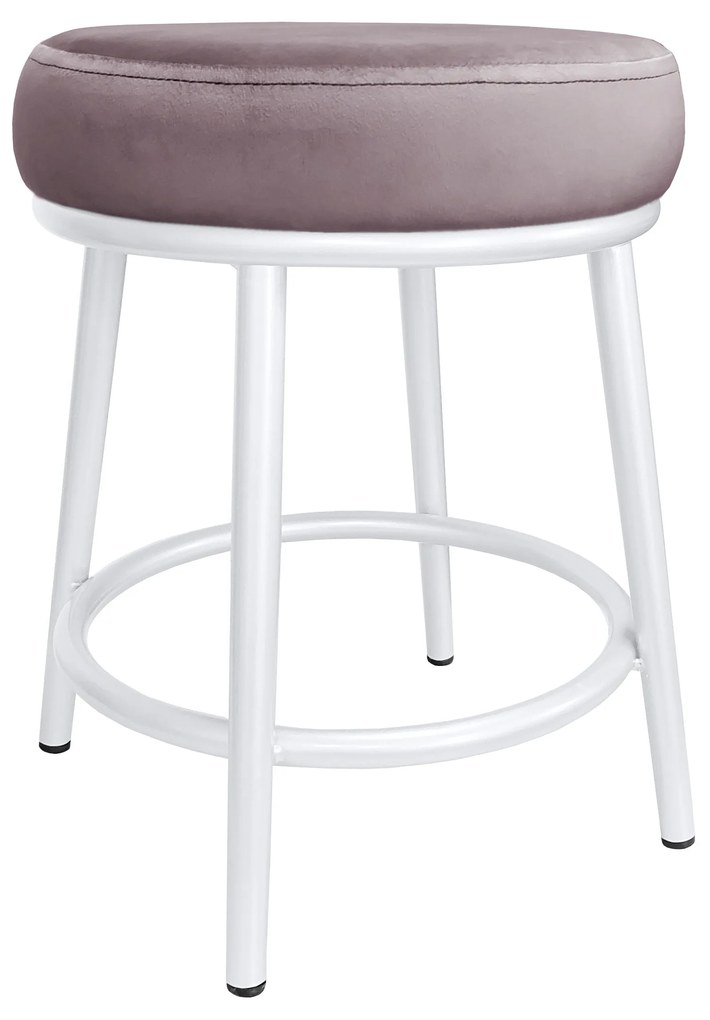 Taboret Ben noga metalowa biała MG55