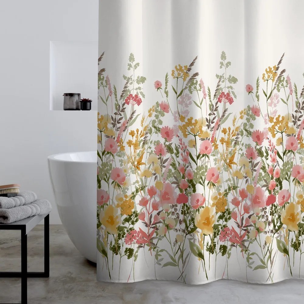 Zasłona prysznicowa 180x180 cm Countryside Floral – Catherine Lansfield