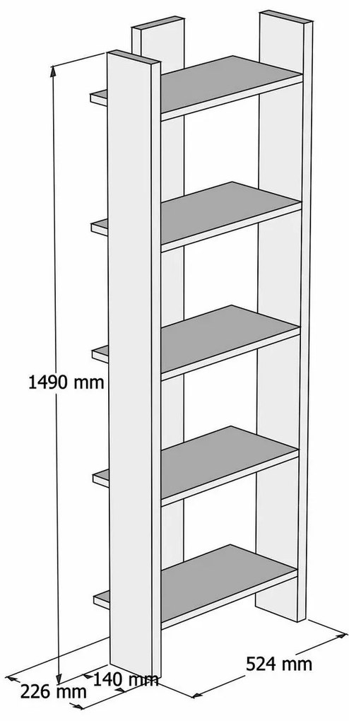 Biblioteczka Virba Walnut