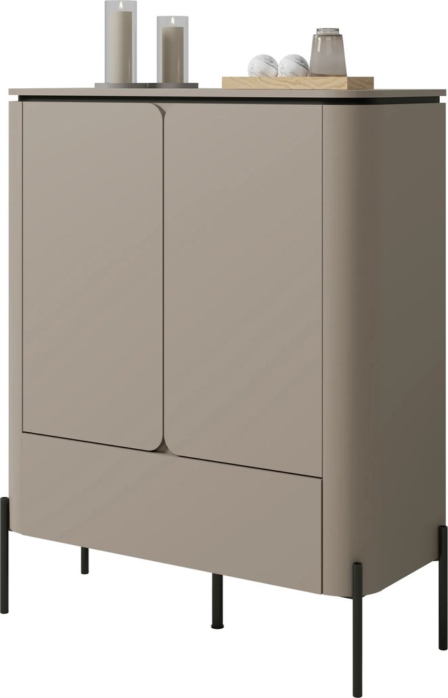 Komoda wysoka Bello 98 cm z szufladą - congo