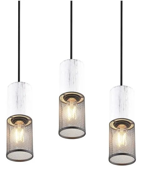 Czarno-biała lampa wisząca ø 28 cm Tosh – Trio