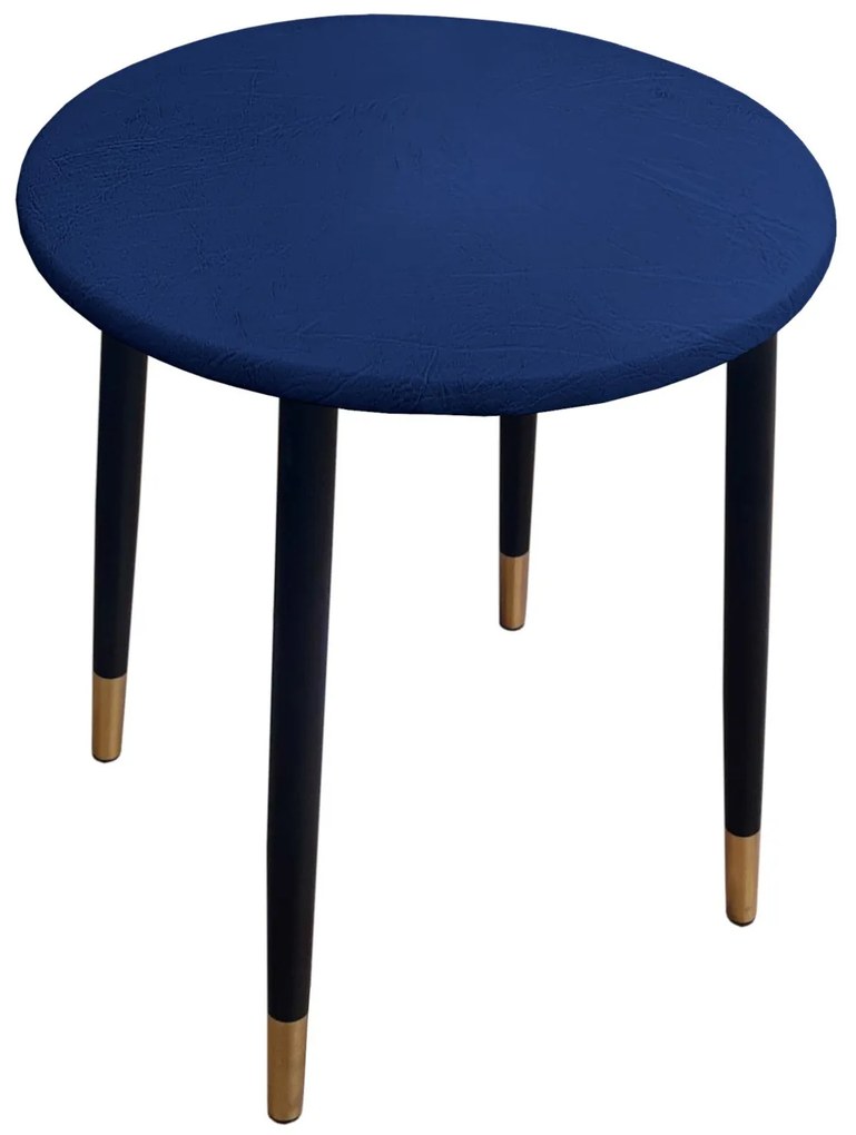 Taboret TRIX AL15 granatowy podstawa czarna/złota