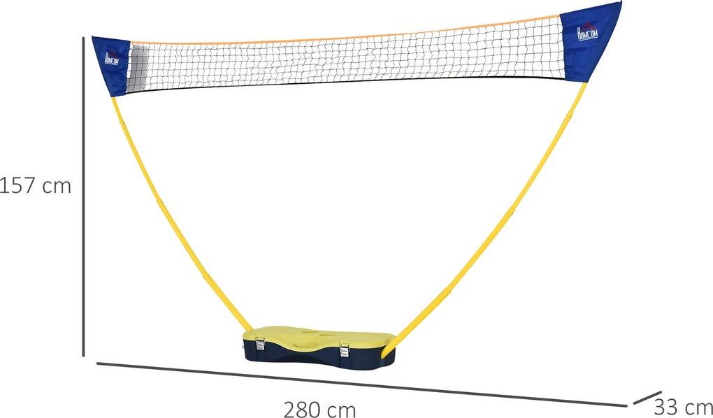 Zestaw do Badmintona HOMCOM z Przenośnym Stojakiem