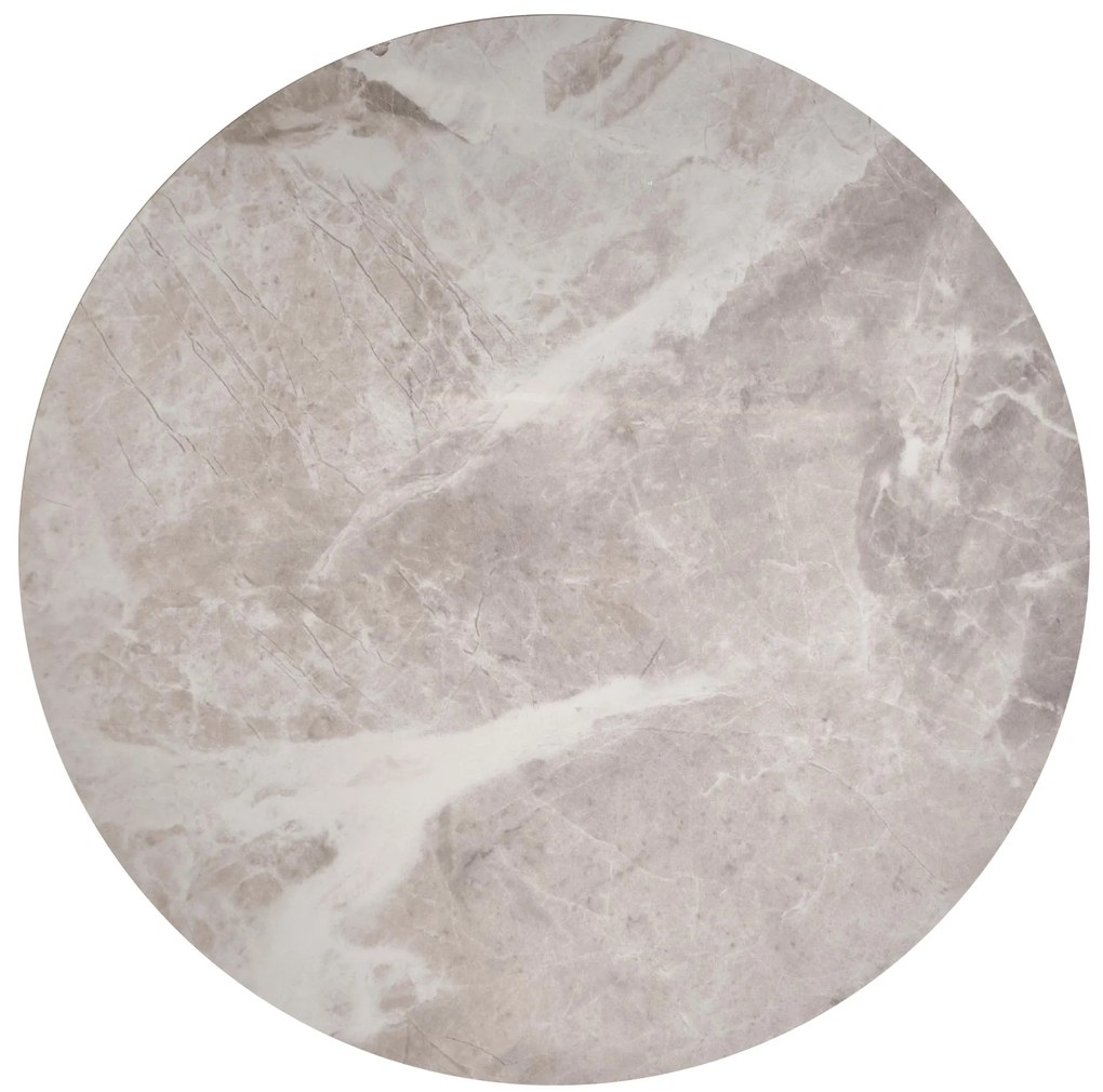 Zestaw 2 okrągłych ław 54/48 44/38 popiel spiek szaru marmur /grafit ITAKA