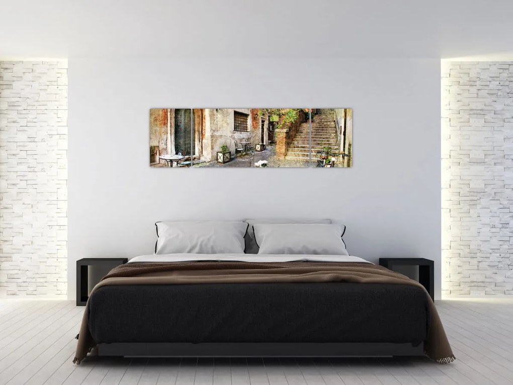 Obraz - Stare ulice Rzymu (170x50 cm)
