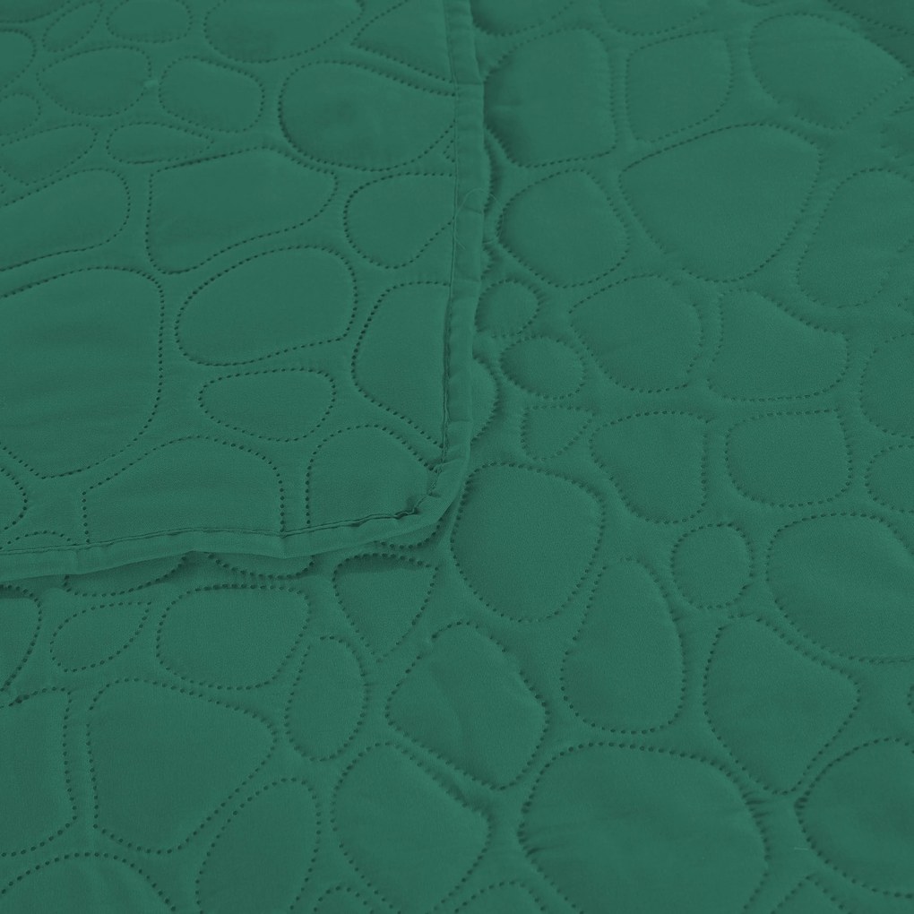 Zielona narzuta na łóżko STONE Rozmiar: 200 x 220 cm