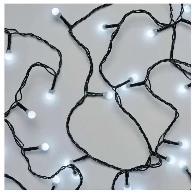 LED Zewnętrzny łańcuch świąteczny 80xLED/8 funkcji 13m zimna biel IP44