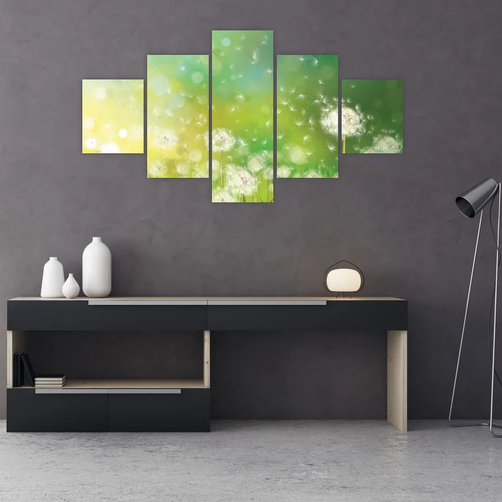 Obraz - Kwitnące mlecze (125x70 cm)