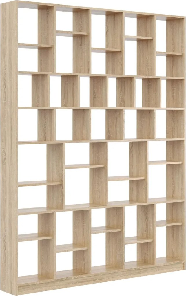 Wysoki regał na książki do salonu dąb sonoma E0-N16