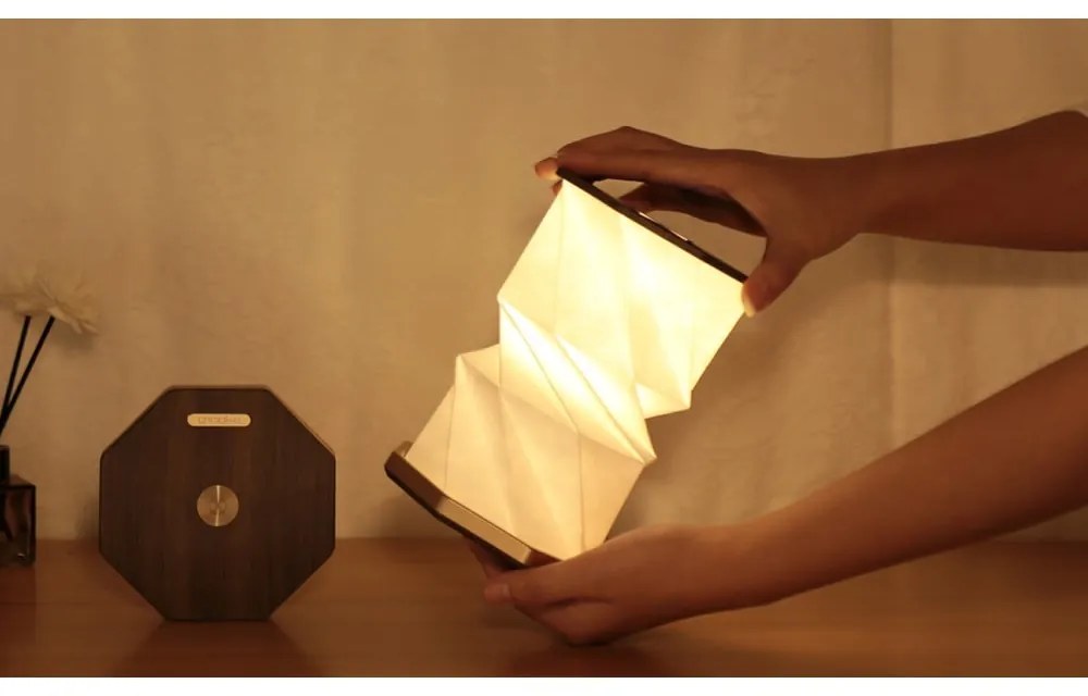 Brązowa dekoracja świetlna na USB ø 12 cm Twist Hexagon – Gingko