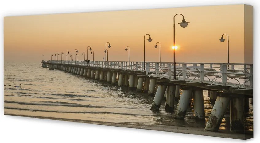 Obraz na płótnie Klasyczne Molo w Gdańsku