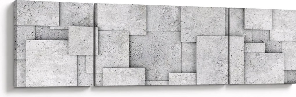 Obraz - Abstrakcja płytek betonowych (170x50 cm)