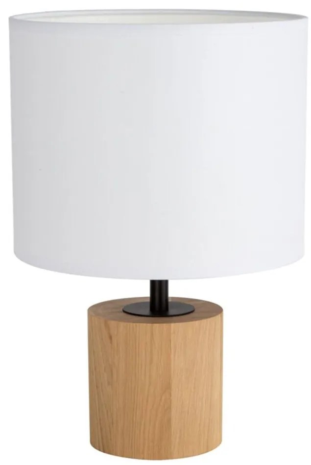 Spot-Light DO708191174 - Lampa stołowa KRETA 1xE27/25W/230V sosna/biała