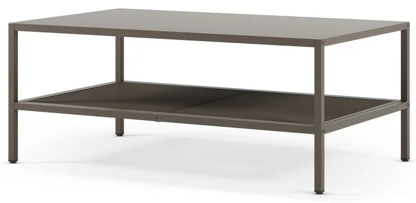 Szary metalowy stolik 60x100 cm Fayna – Marckeric