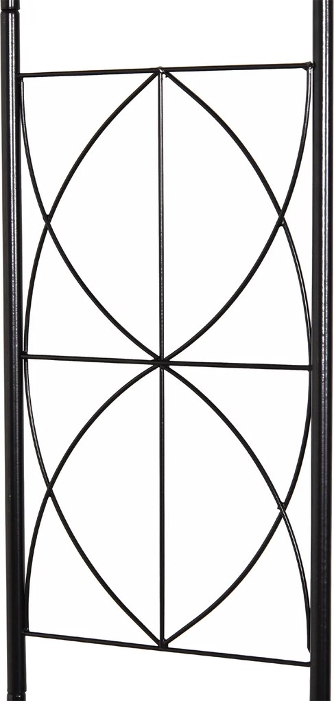 Outsunny Pergola Łukowa Kratka Brama Odporna na Warunki Atmosferyczne Metal Wys 230cm | Aosom PL