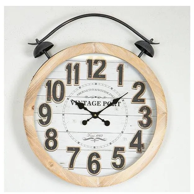 Zegar ścienny 1xAA śr. 50 cm beżowy