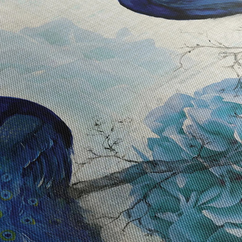 Obraz - Pawie tekstury (170x50 cm)