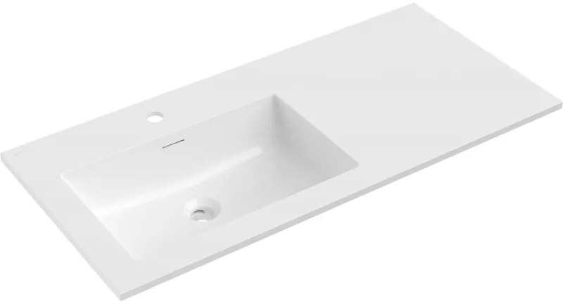 Mexen Otis umywalka wpuszczana w blat lewa 101 x 46,5 cm, biała połysk - 25181000L