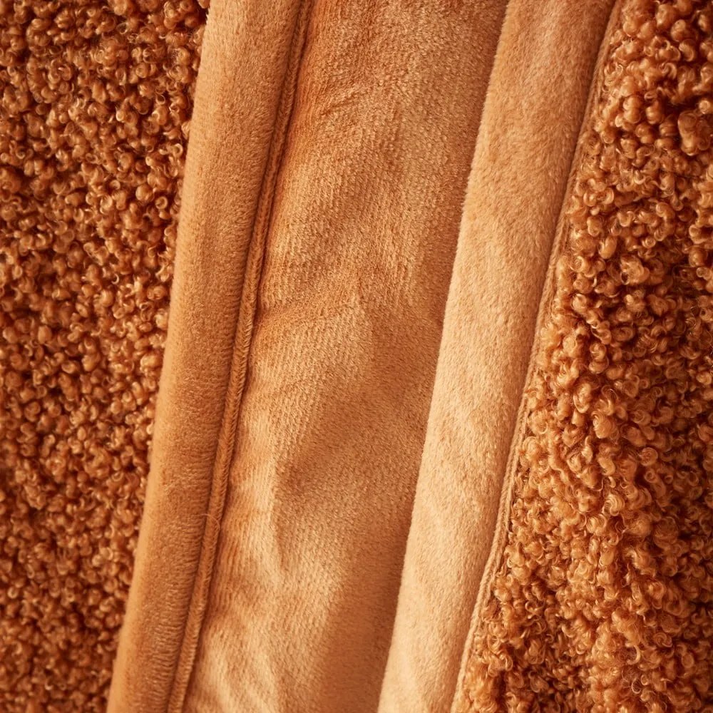 Pomarańczowy koc z mikropluszu 130x170 cm Velvet Boucle – Catherine Lansfield