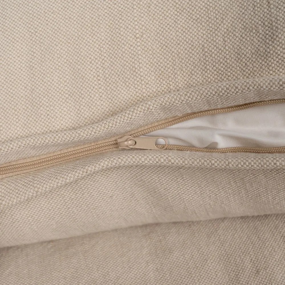 Kremowa lniana sofa 210 cm – Ixia