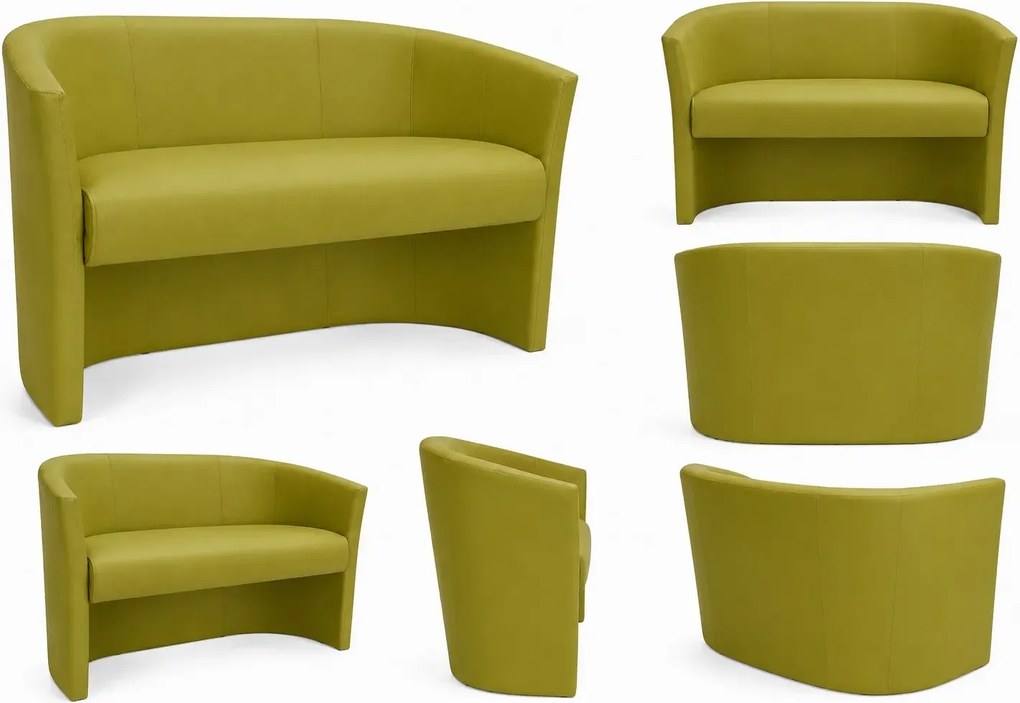 Sofa CLUB tapicerowana tkanina Eko-skóra : Kolor tkaniny - EKO-SKÓRA - 5D, Typ tkaniny - Eko-skóra