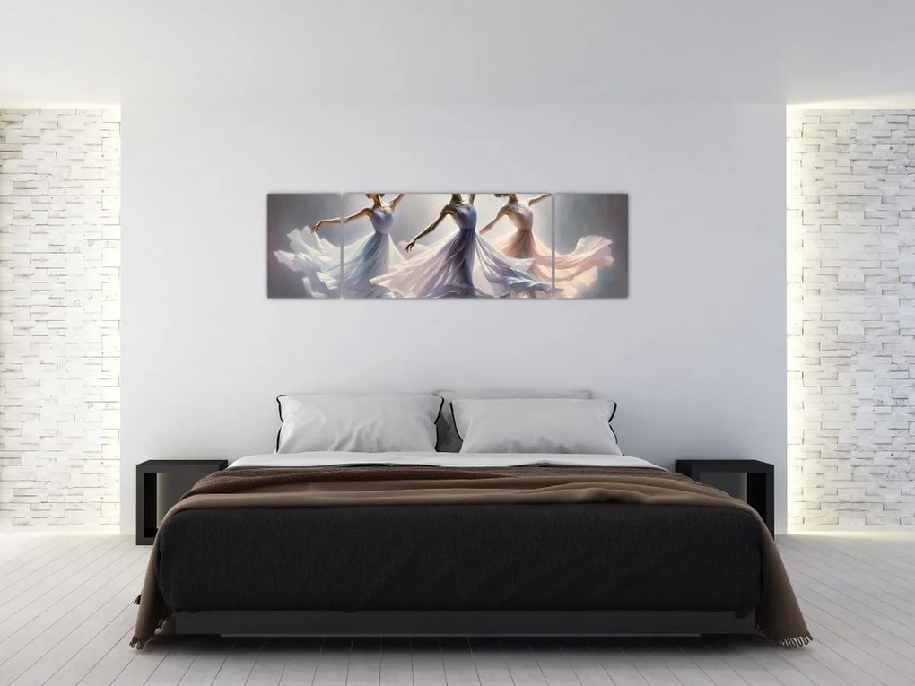 Obraz - Trzy baletki (170x50 cm)