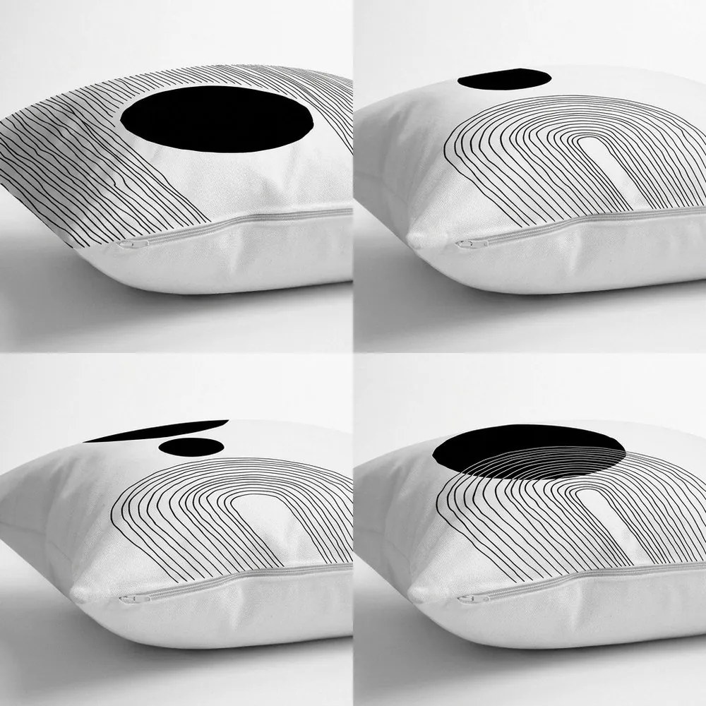 Poszewki na poduszki zestaw 4 szt. 43x43 cm Simple Arch – Minimalist Cushion Covers