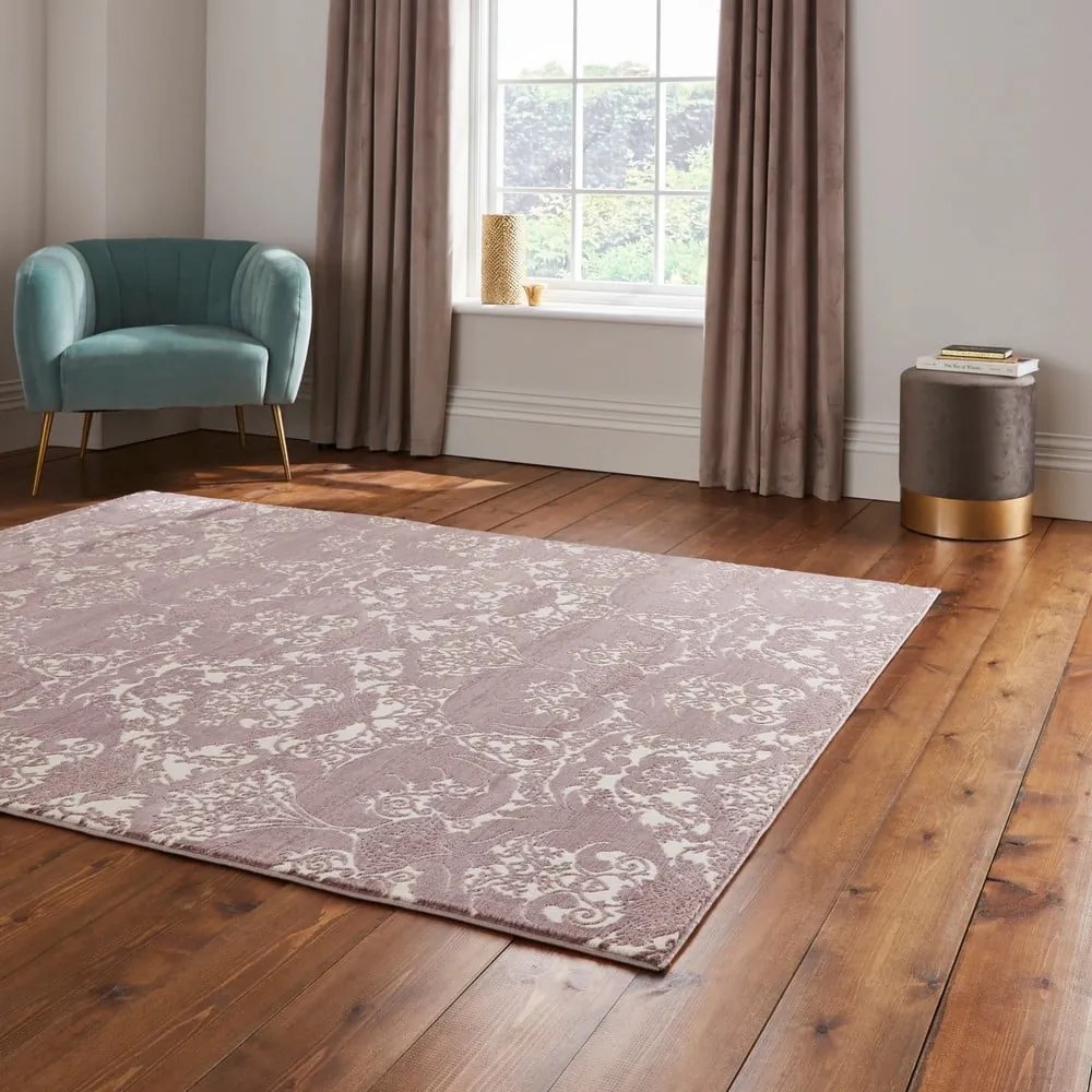 Wrzosowy dywan 200x285 cm Imperial Wine – Think Rugs
