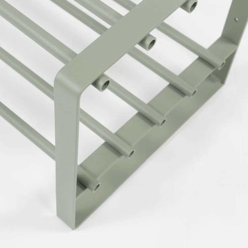 Szarozielona metalowa szafka na buty 70x29x27 cm Rex – Spinder Design