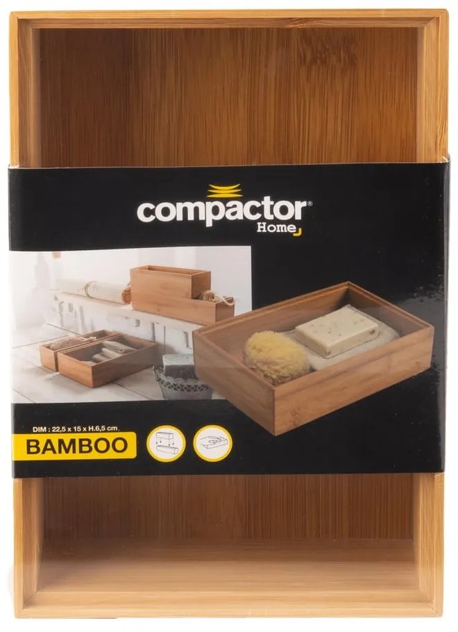 Pojemnik bambusowy Compactor Woody, 30x15x6,35 cm