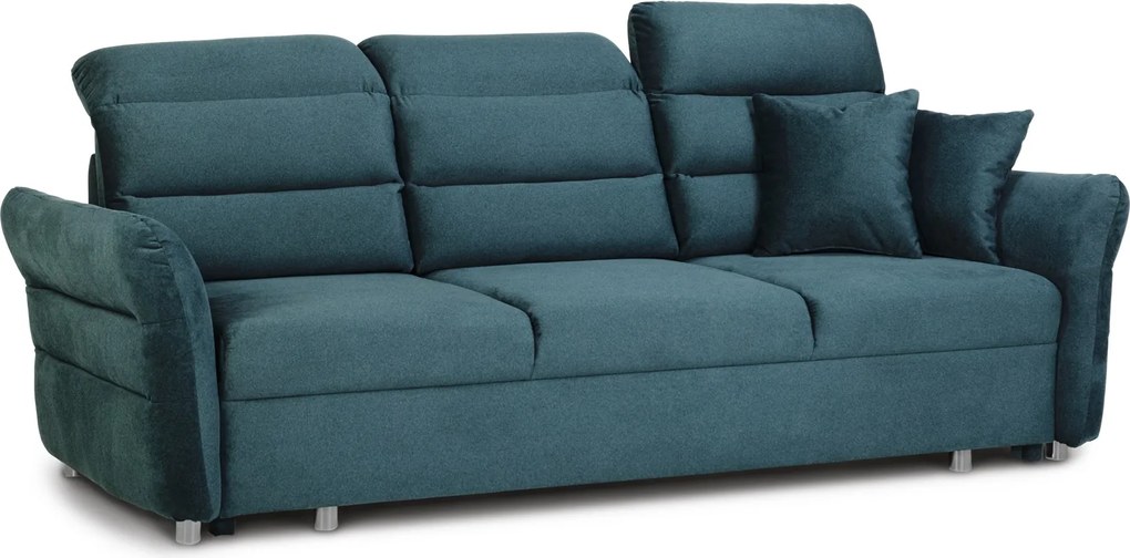 Rozkładana sofa pokojowa z regulowanymi zagłówkami Grandera 3 os.