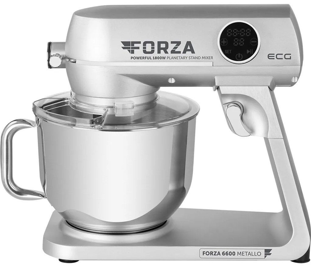 ECG Forza 6600 robot kuchenny Metallo Argento