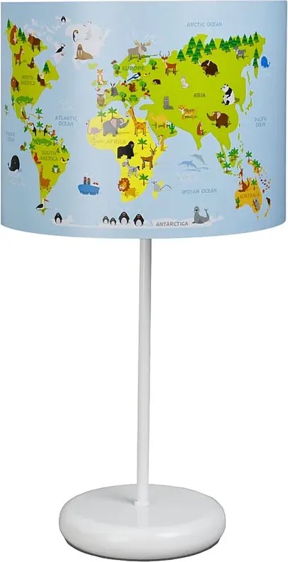 Lampka nocna dla dzieci z mapą świata - 5X A327 B8-B23