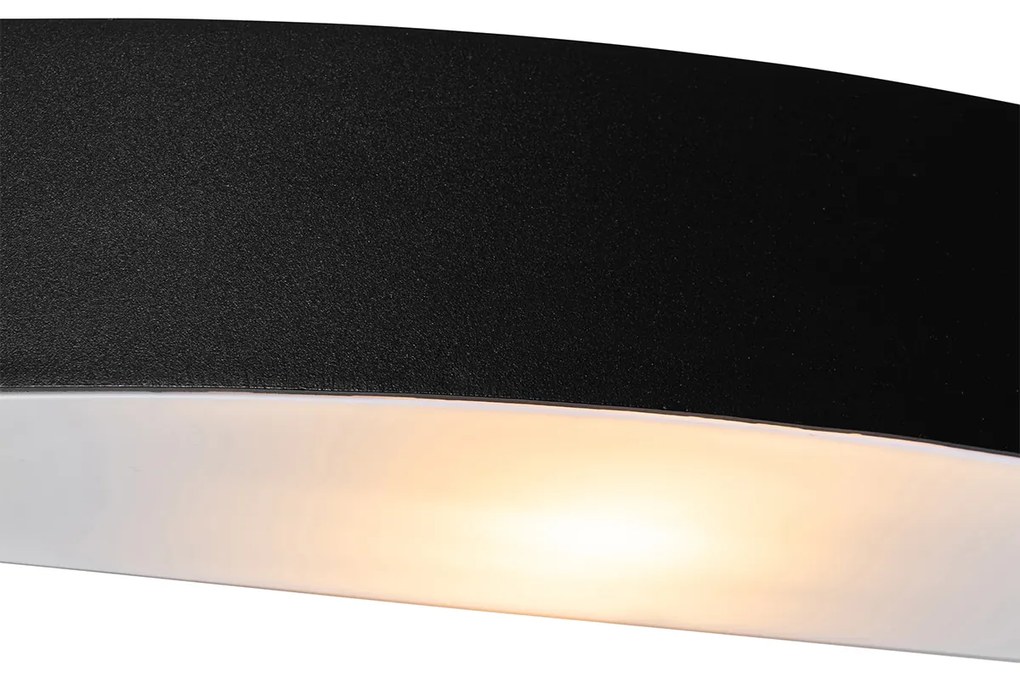 Zewnetrzna Nowoczesna lampa ścienna zewnętrzna czarna IP44 - Bojan Nowoczesny Oswietlenie zewnetrzne