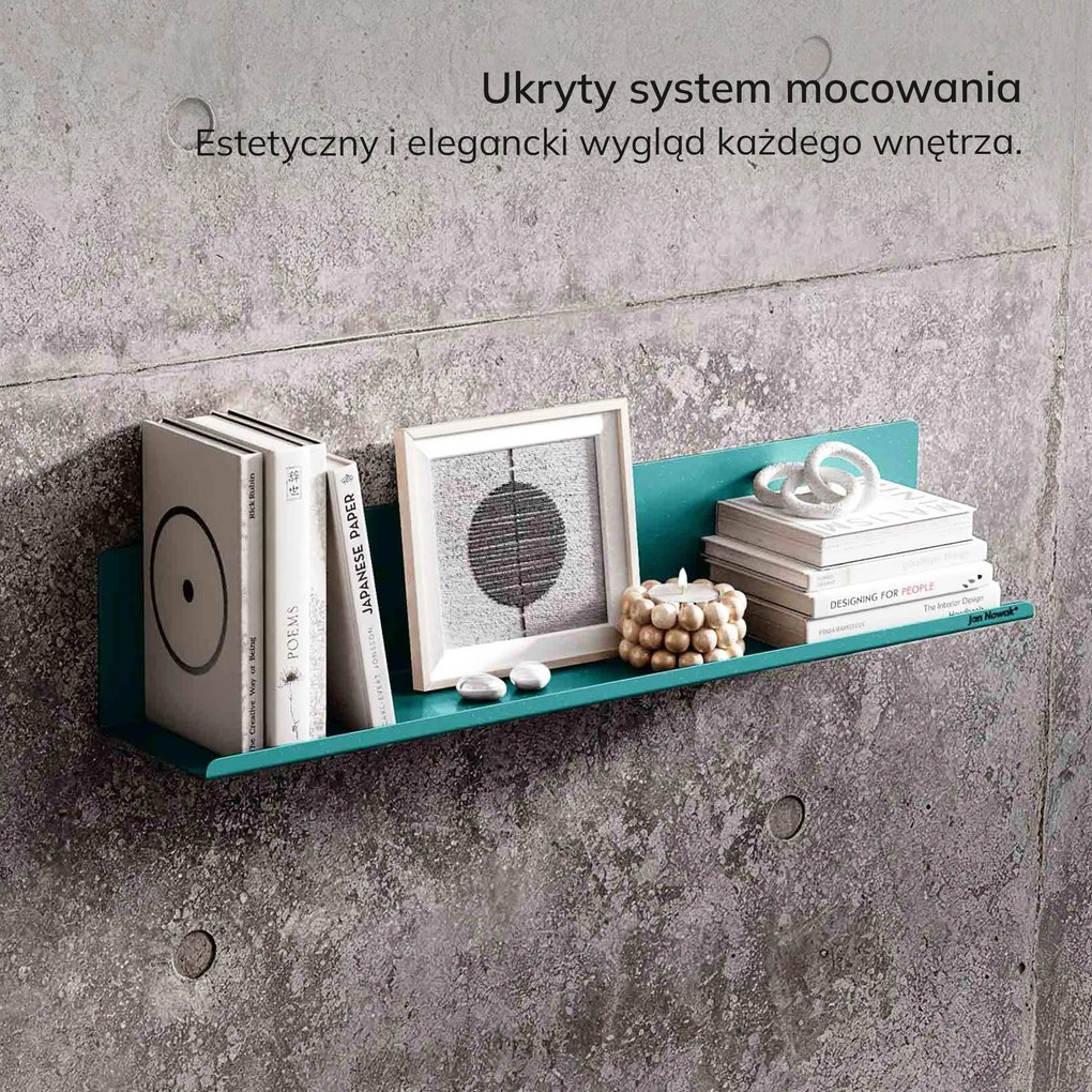 Półka wisząca metalowa morska, 700 mm: JOANNE Modern