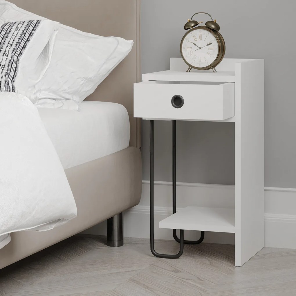 Stolik nocny Sirius Right White